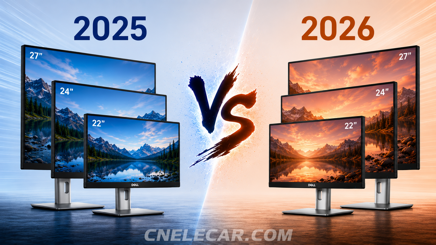 Dell FHD monitors 2025 vs 2026