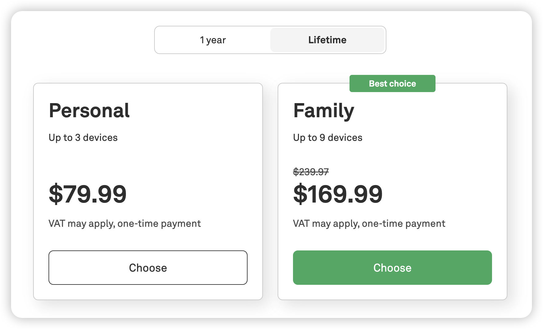 AdGard&rsquo;s official list price