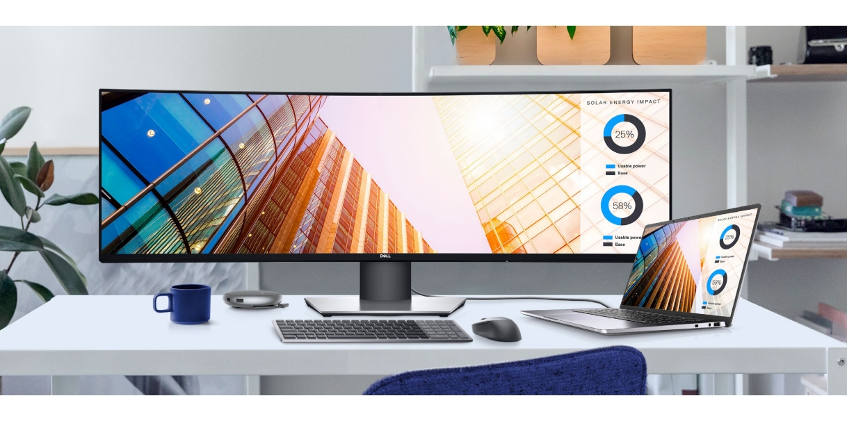How to switch between devices while using a Dell multi-device keyboard?
