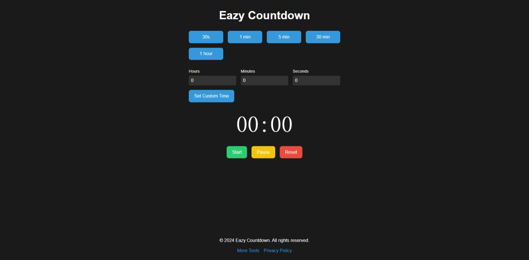 Eazy Countdown - simple but ideal countdown timer