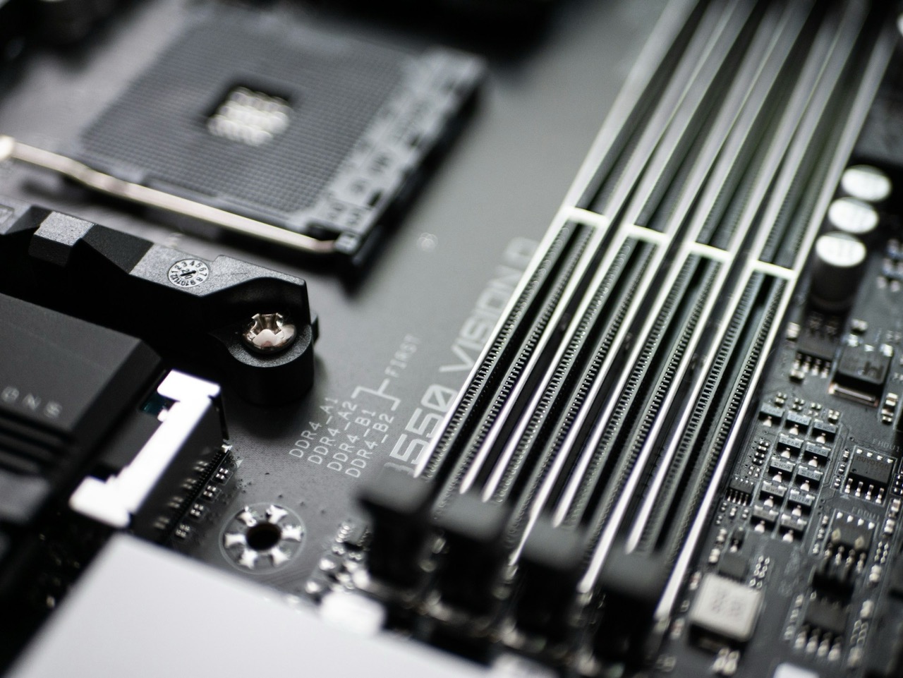 RAM slots on motherboard
